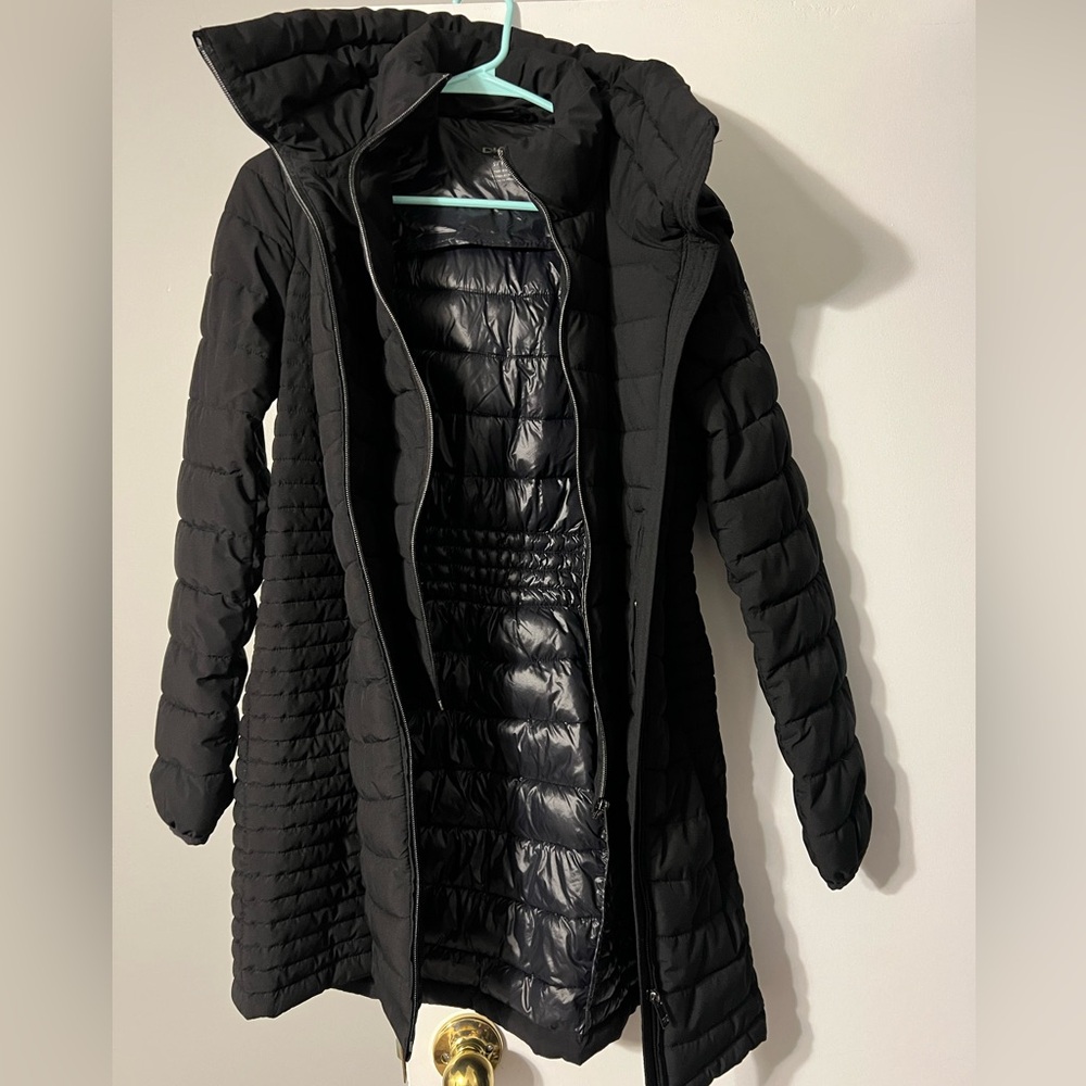 DKNY Women's Black Puffer Coat